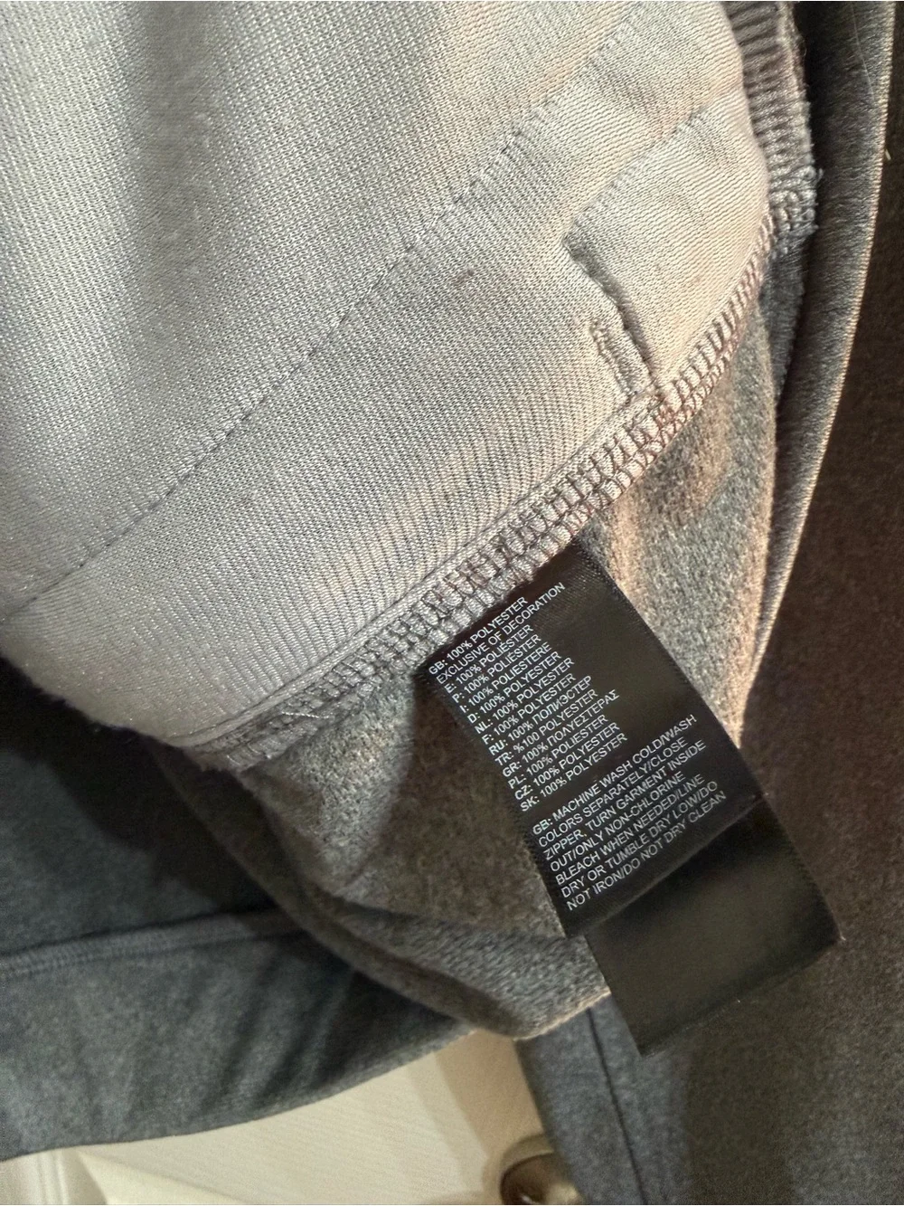 The North Face Men's Charcoal Grey Zip-Up Jacket